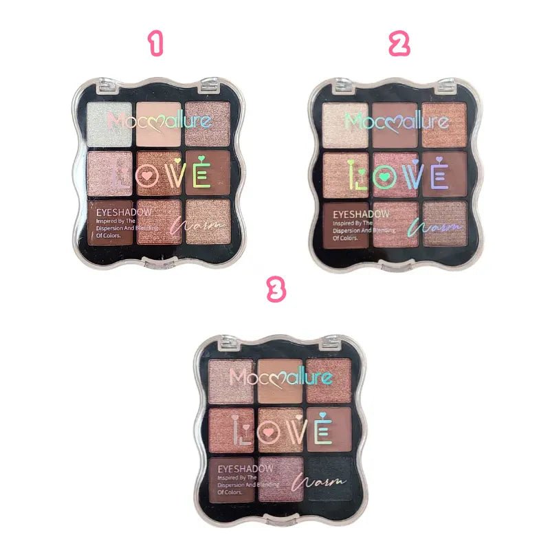 Mocallure Love Warm Eyeshadow Palette - 9 Colors - Rumaisas