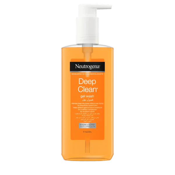 Neutrogena - Deep Clean Facial Gel Wash Oil Free 200ml - Rumaisas