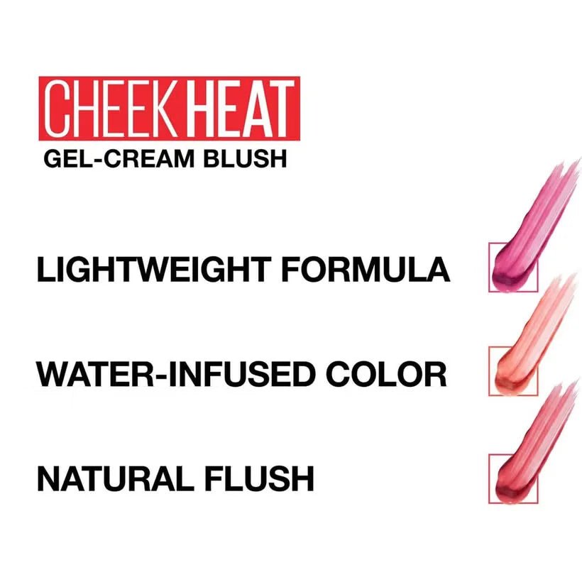 Original Maybelline Cheek Heat Gel Cream Blush - 8ml - Rumaisas