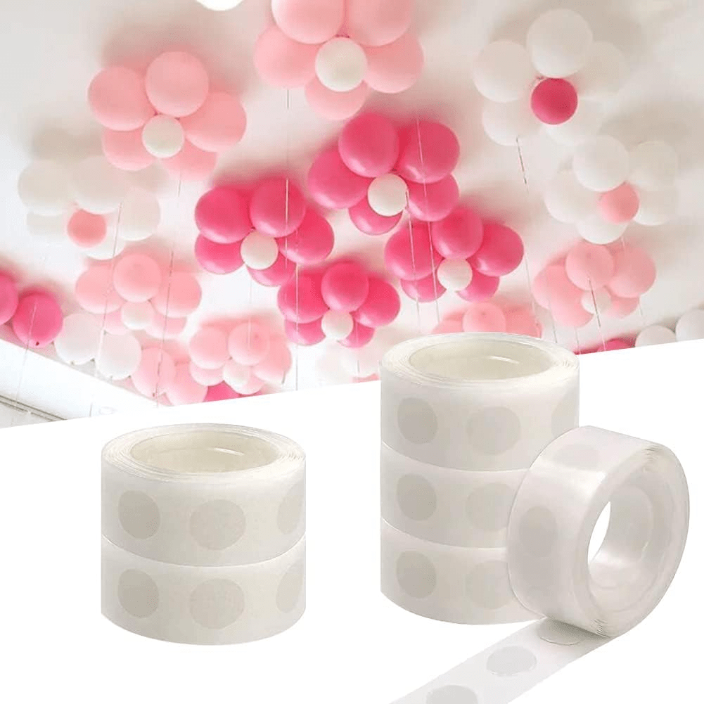 Pack of 02 Double Sided Glue Dots for Balloons - Removable Adhesive Tape for Birthdays Weddings Parties - Rumaisas