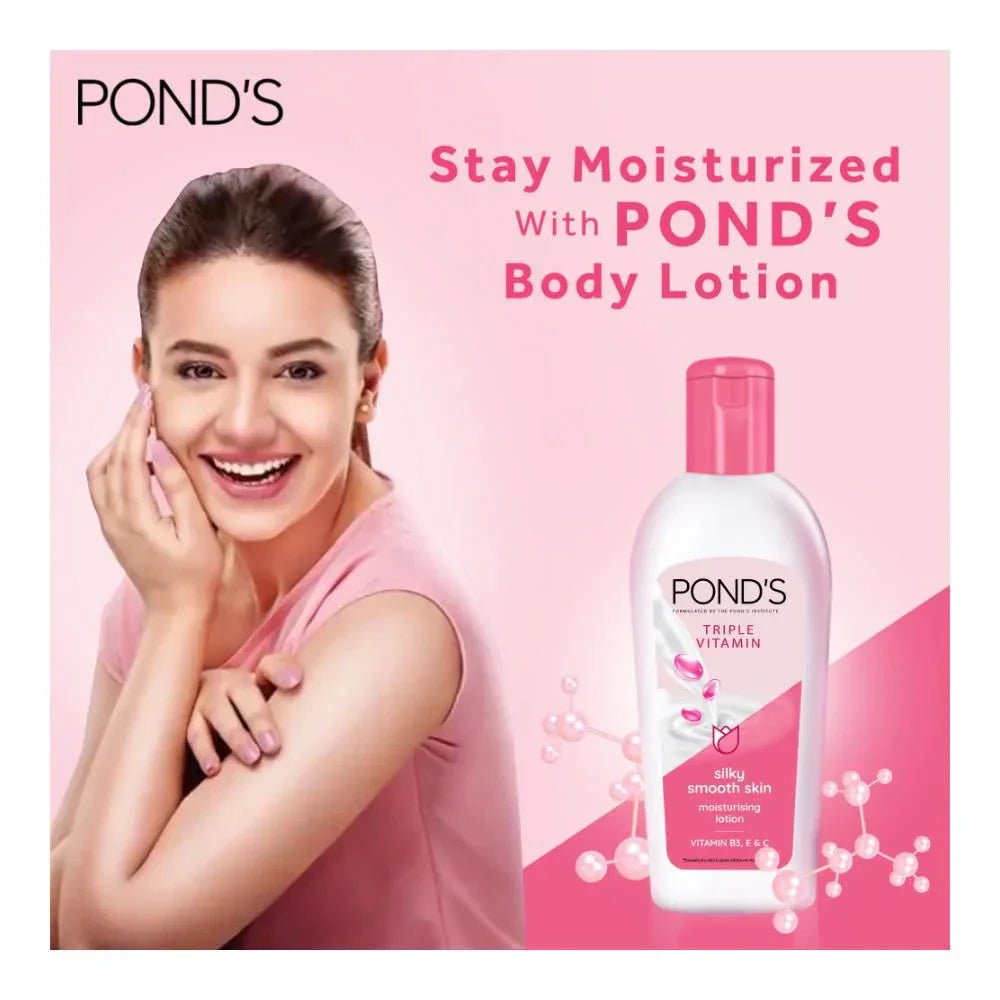 Pond's Triple Vitamin Moisturizing Lotion, Silky Smooth Skin - Rumaisas