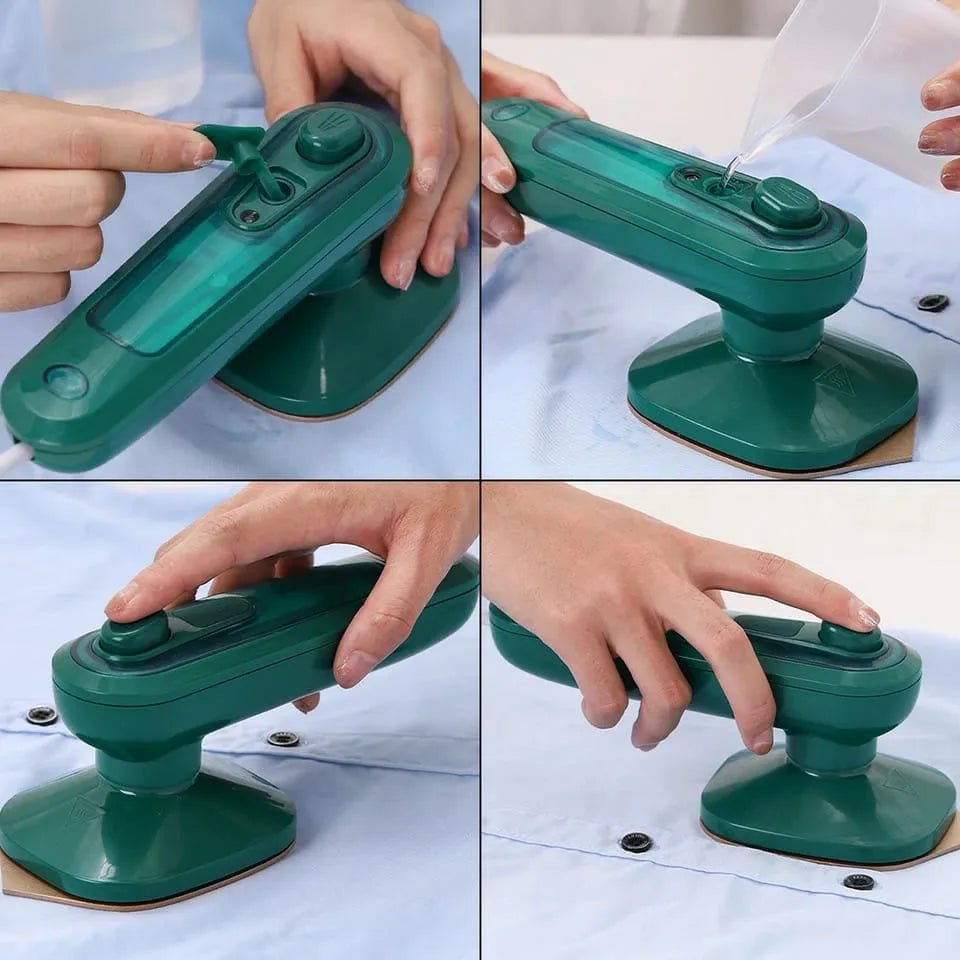 Portable Mini Electric Steam Iron Handheld Garment Steamer - Rumaisas