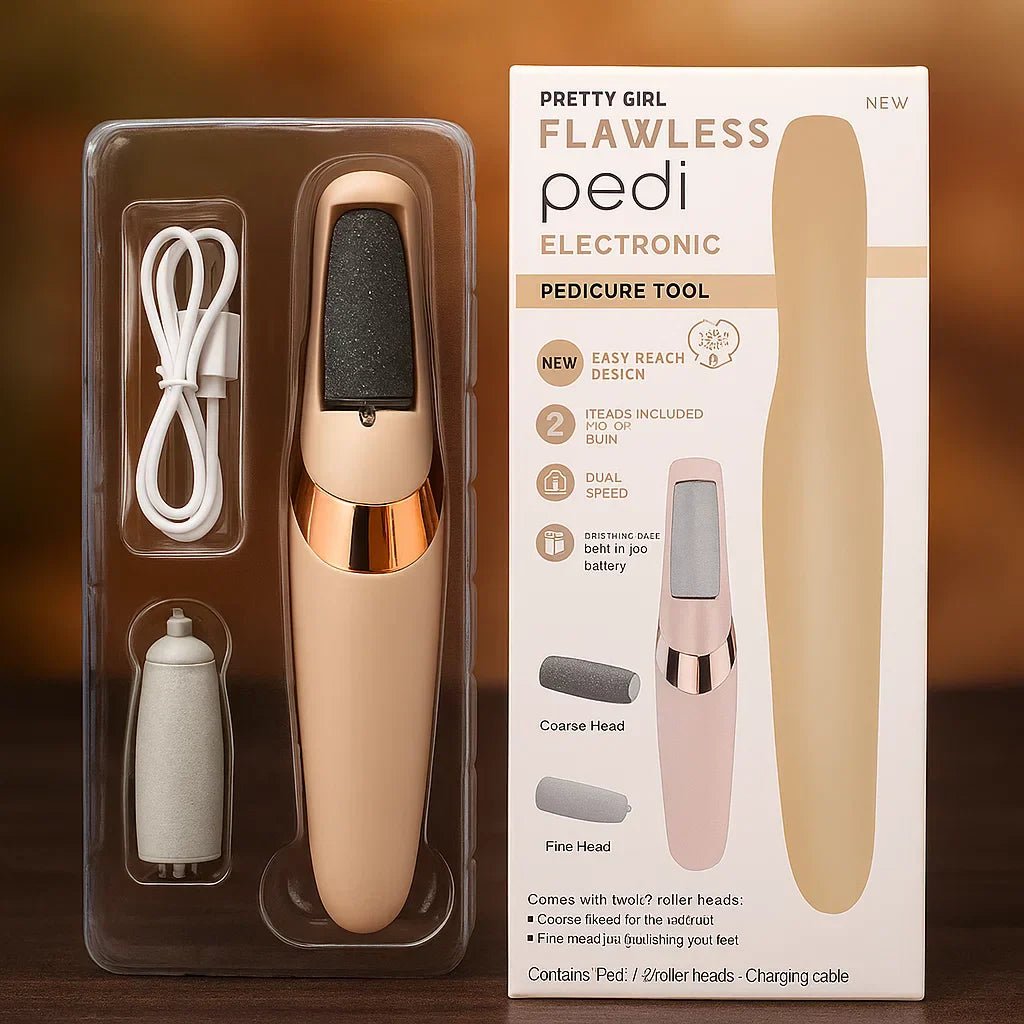 Pretty Girl Pedi Electronic Pedicure Tool – Rechargeable Foot File - Rumaisas