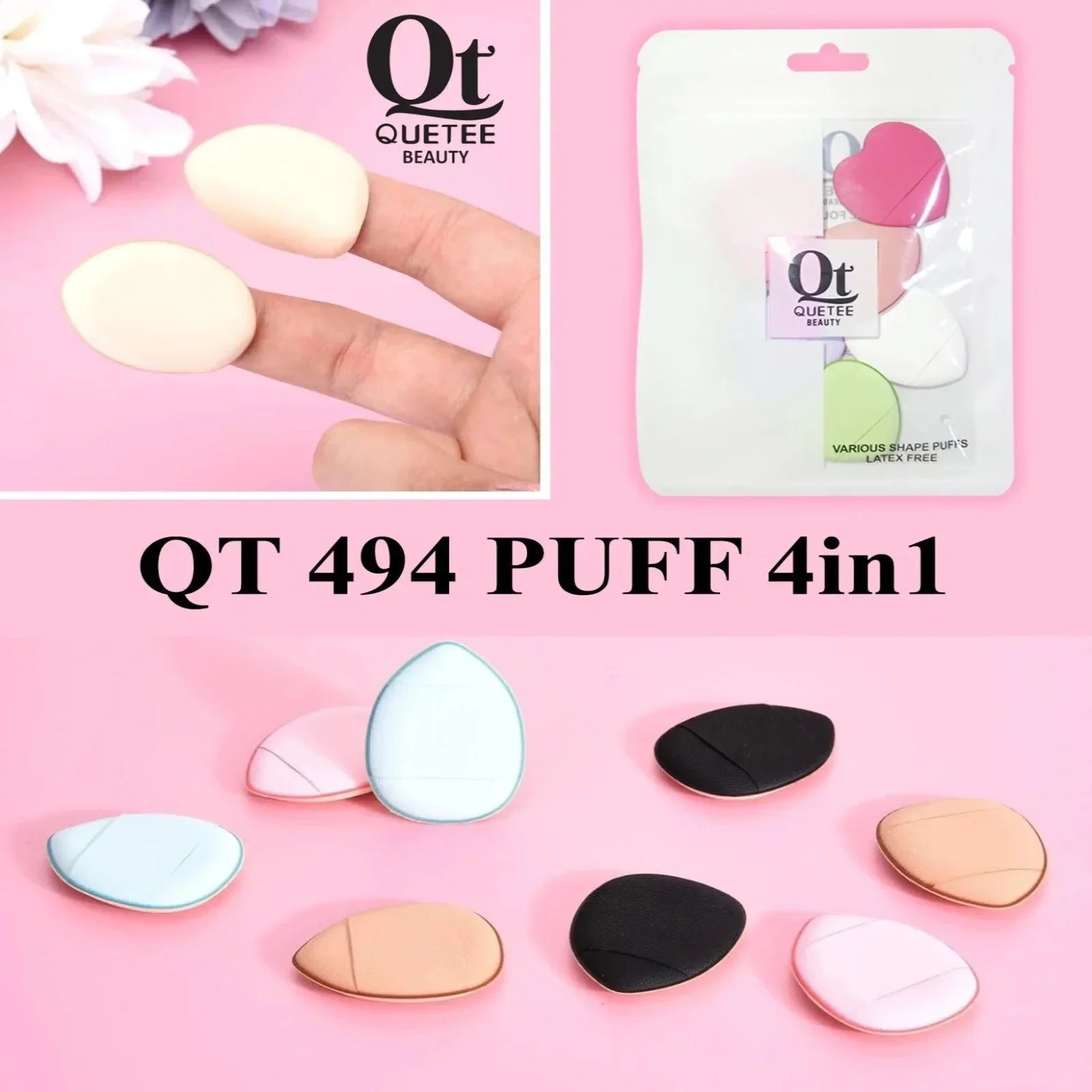 Quetee beauty 4 - in - 1 Finger Puff - Rumaisas