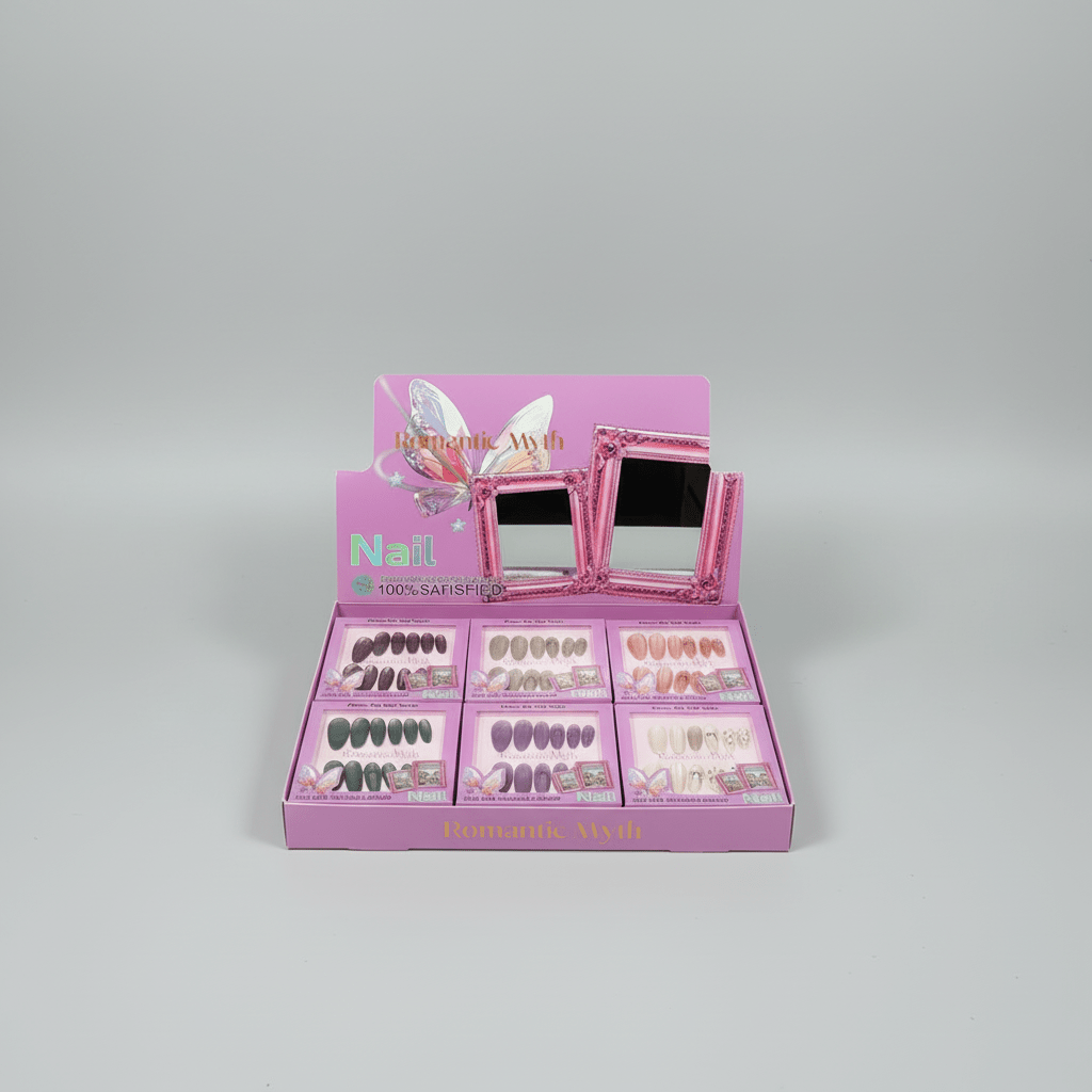 Romantic Myth Press On Gel Nails - Each Box 12Pcs - Rumaisas