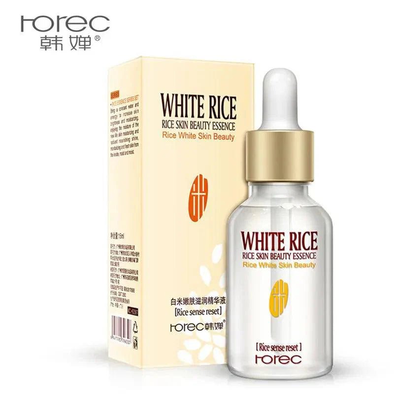 Rorec White Rice Serum Face with Free Sheet Mask - Rumaisas