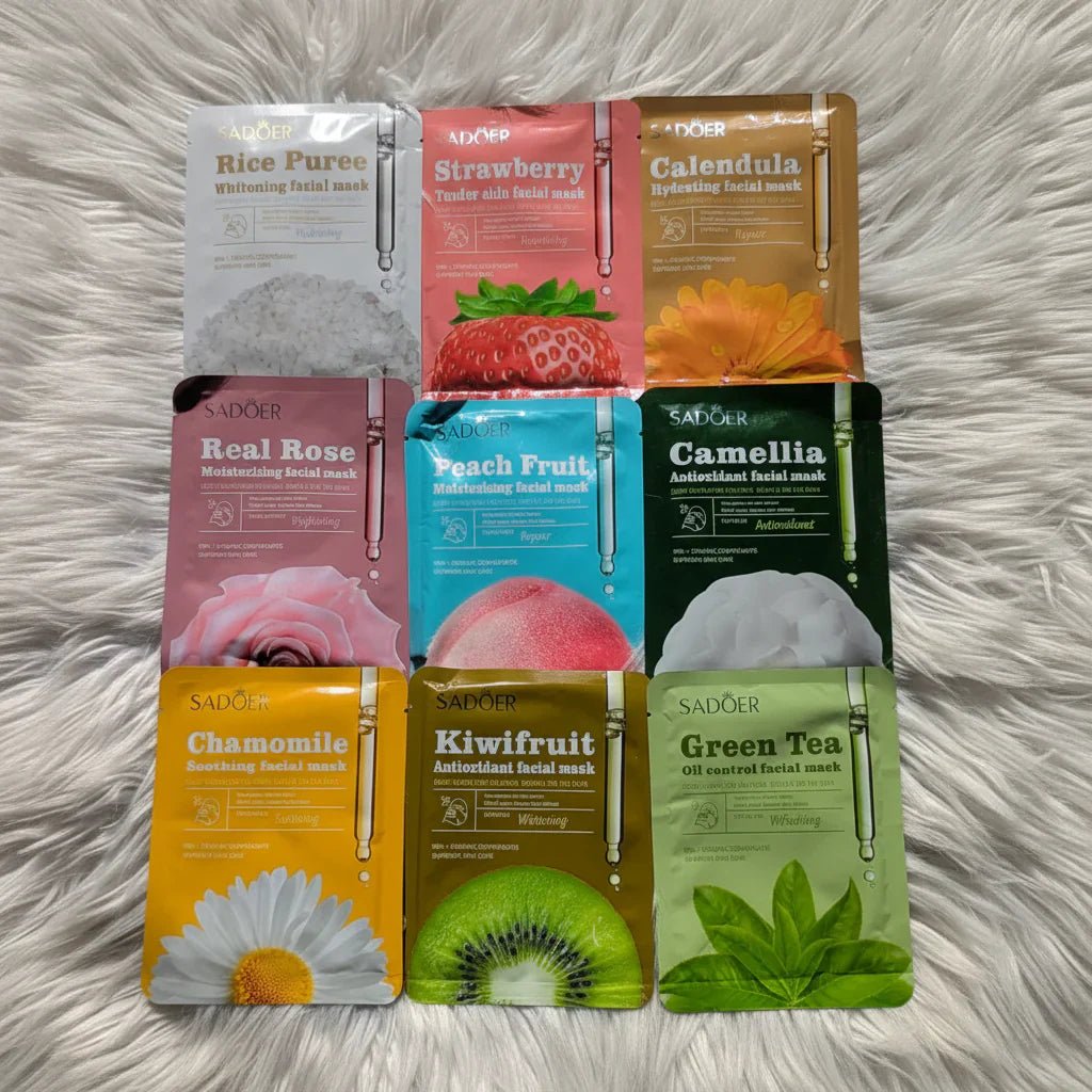 Sadoer Facial Flower Mask Pack of 9 - Rumaisas