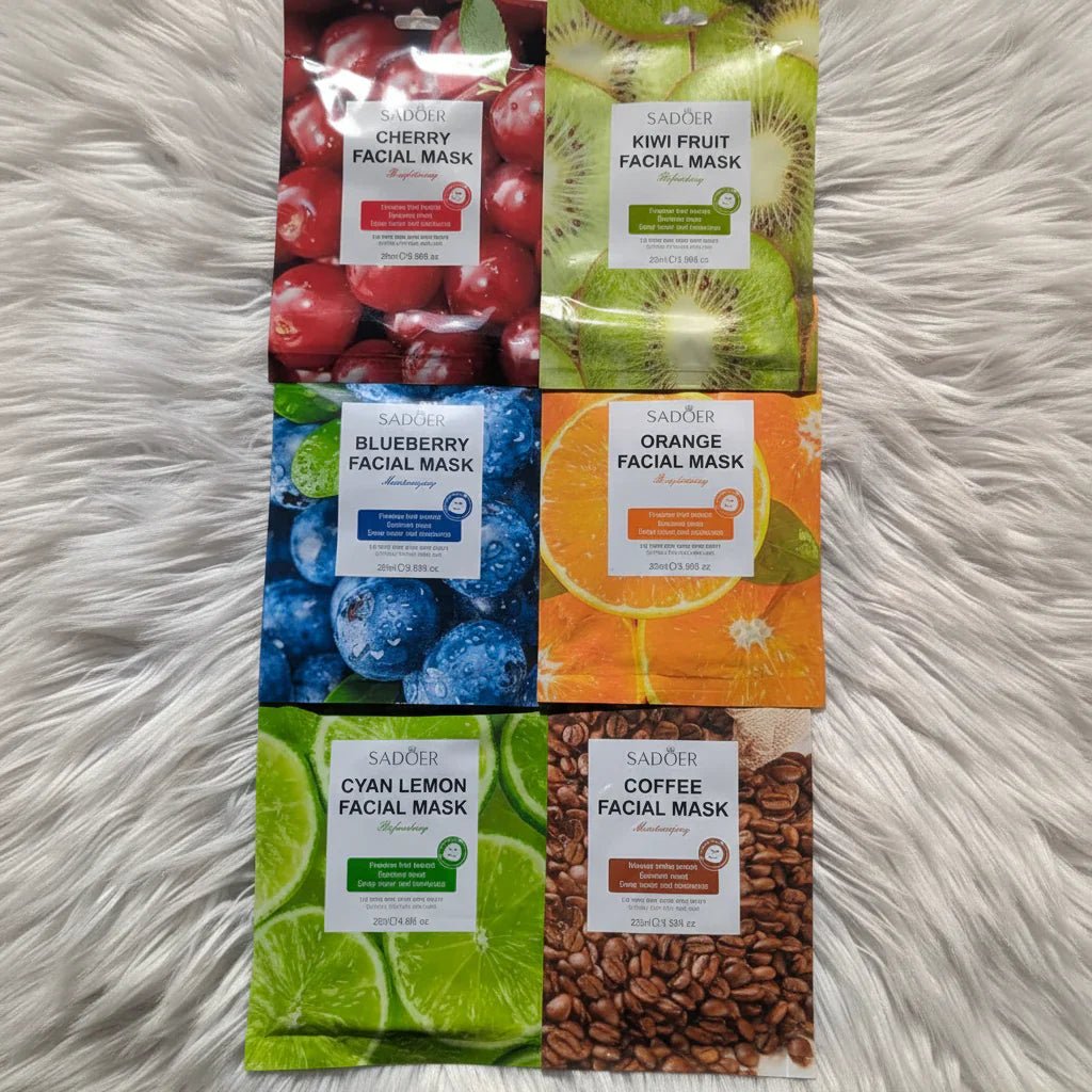 Sadoer Facial Fruit Mask Pack of 6 - Rumaisas