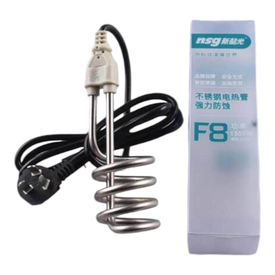 Shockproof Stainless Steel Electric Water Heating Rod 2000W – (اب کرنٹ کا خطرہ نہیں، شاک فری راڈ سے پانی گرم کریں 🔥) - Rumaisas