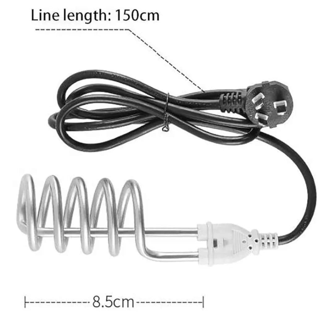 Shockproof Stainless Steel Electric Water Heating Rod 2000W – (اب کرنٹ کا خطرہ نہیں، شاک فری راڈ سے پانی گرم کریں 🔥) - Rumaisas