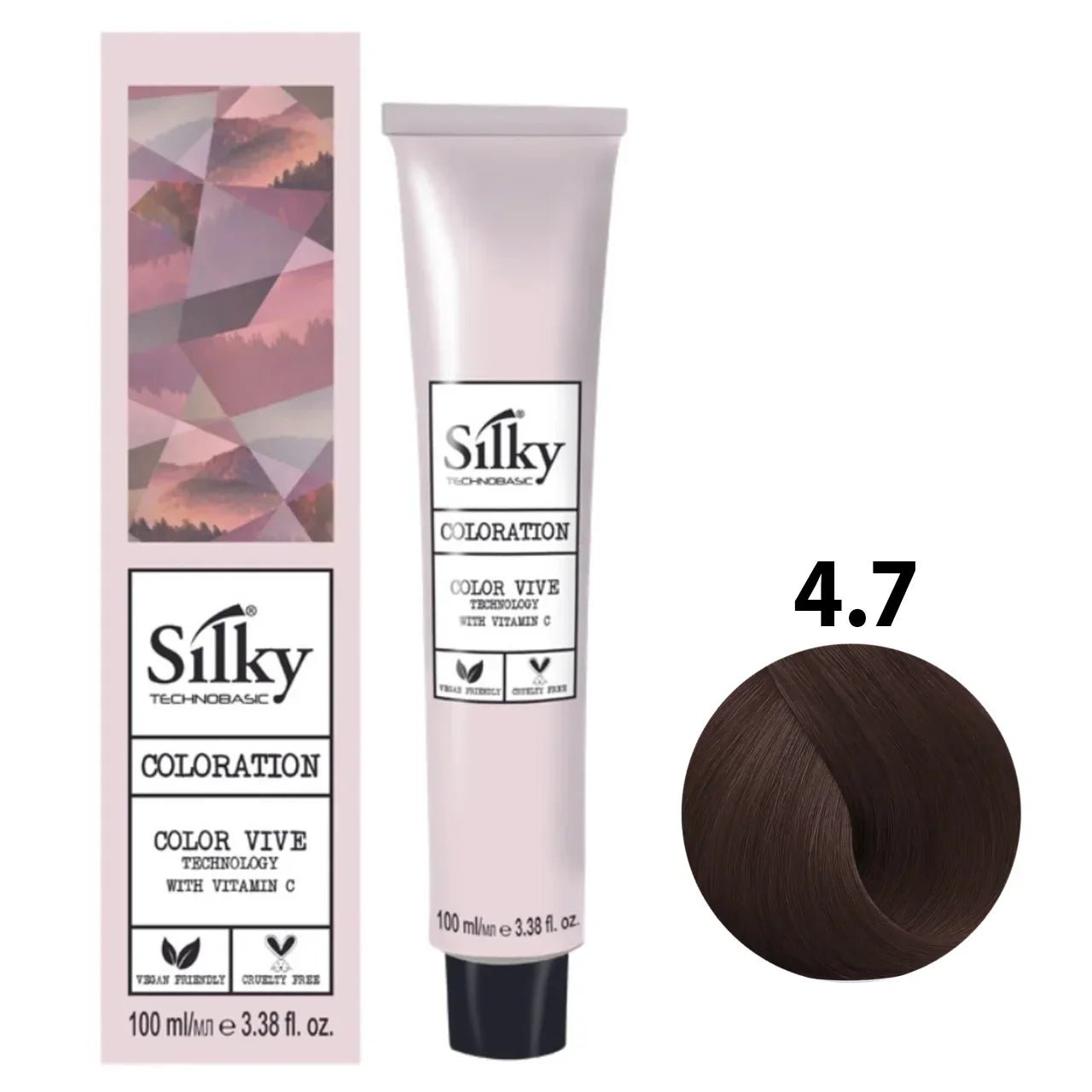 Silky Coloration 4.7 Hair Color - 100ml - Rumaisas