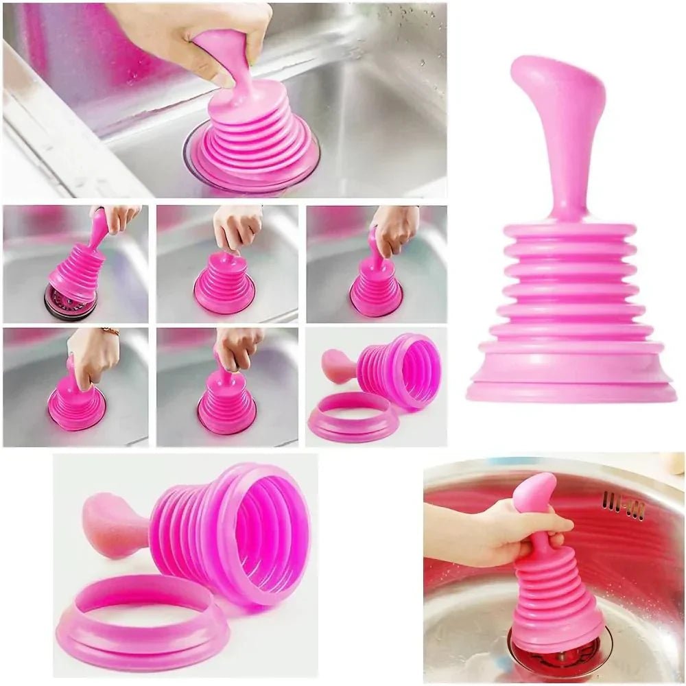 Sink Cleaner Flange Plunger Kitchen Clog Remover - Rumaisas