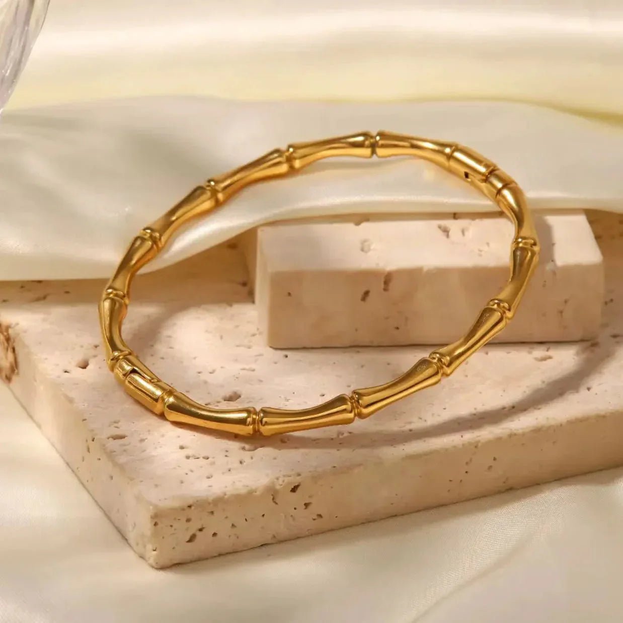 Stainless Steel 316L Bamboo Bangle - Rumaisas