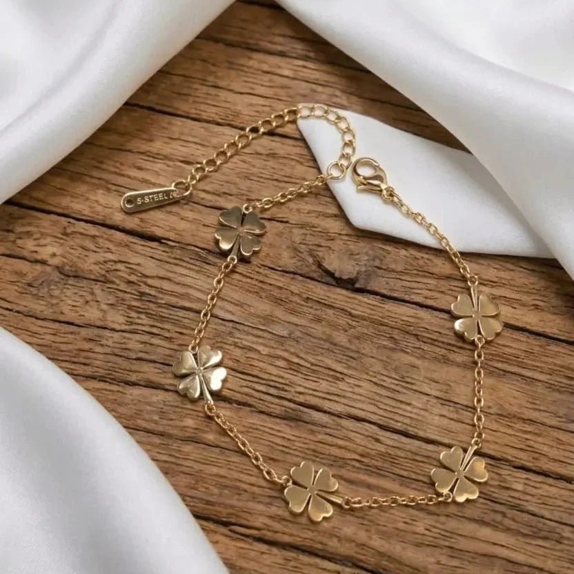 Stainless Steel Flower Bracelet - Rumaisas
