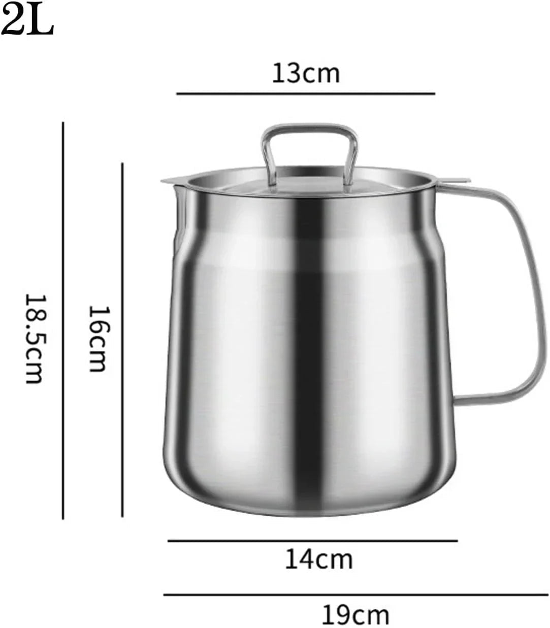Stainless Steel Large Capacity Oil Filter Pot - Rumaisas