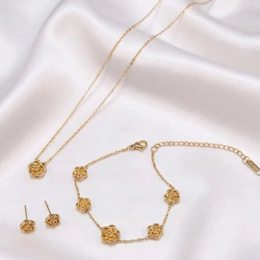 Stainless Steel New Arrival Rose Combo Set - Rumaisas
