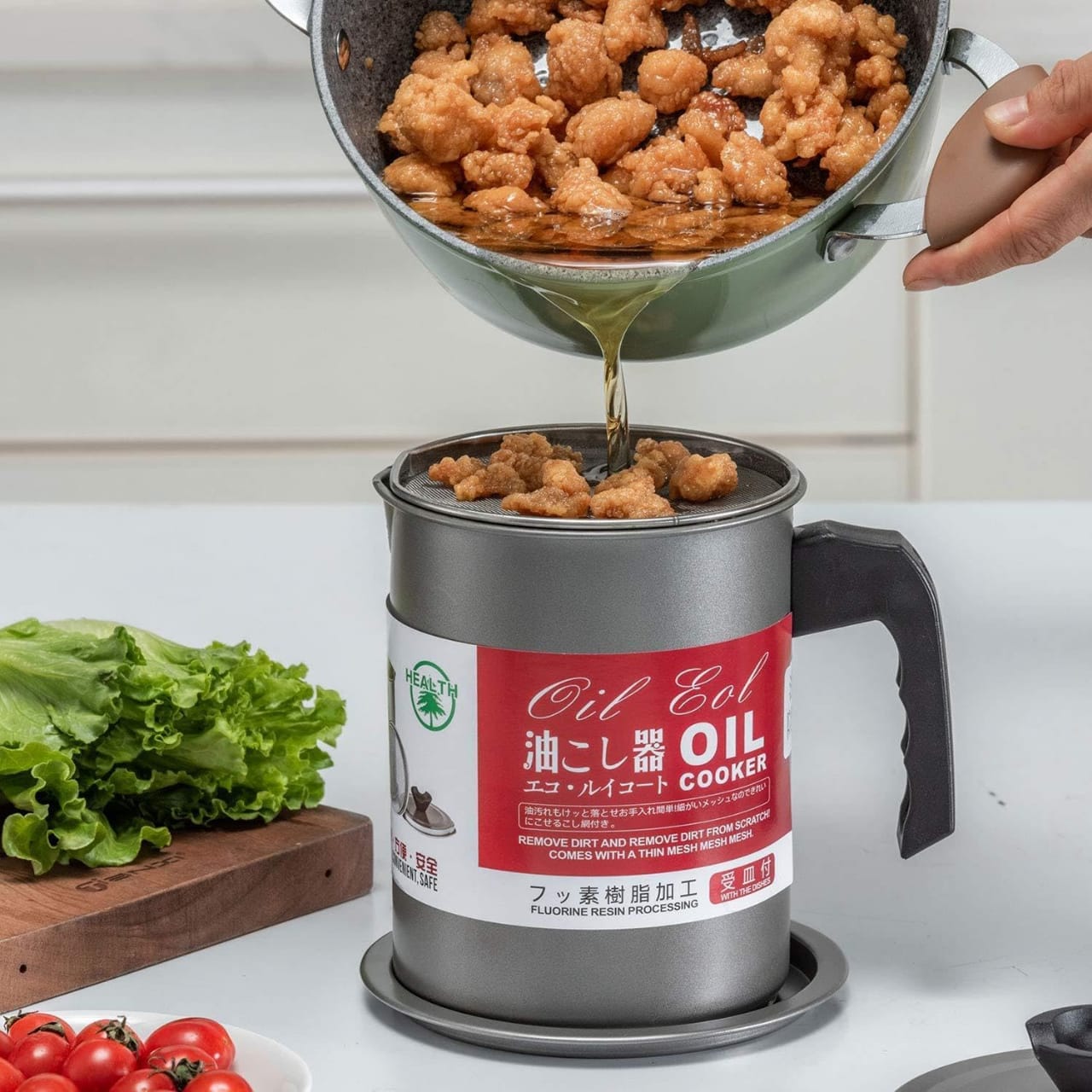 Stainless Steel Oil Filter Pot Impurities Storage Jug - Rumaisas