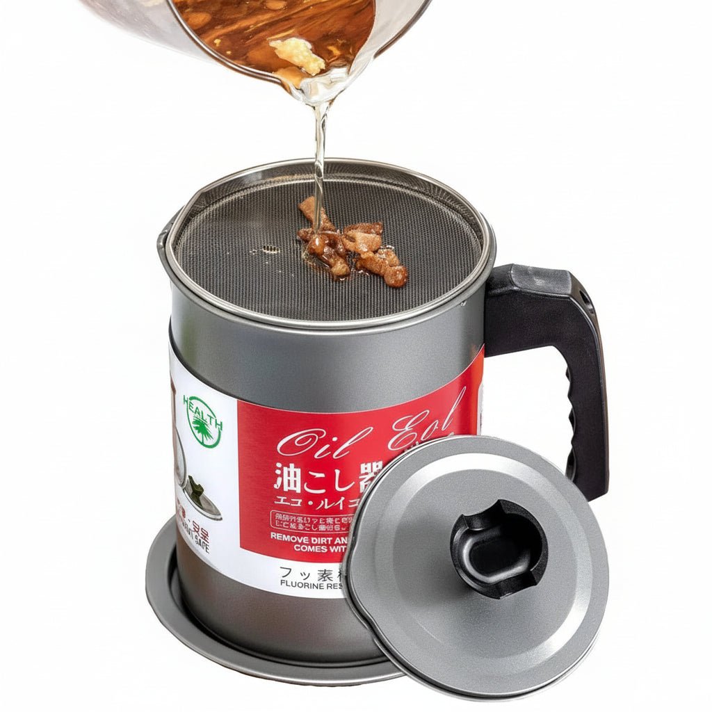 Stainless Steel Oil Filter Pot Impurities Storage Jug - Rumaisas