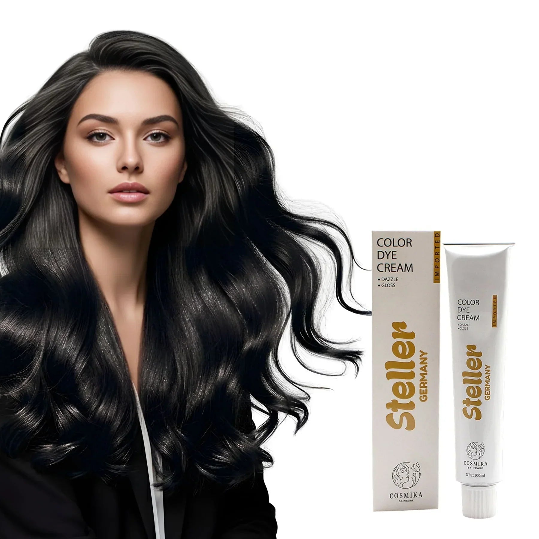 Steller Germany Color Dye Cream - 3 - Naturals Natural - 100ml - Rumaisas