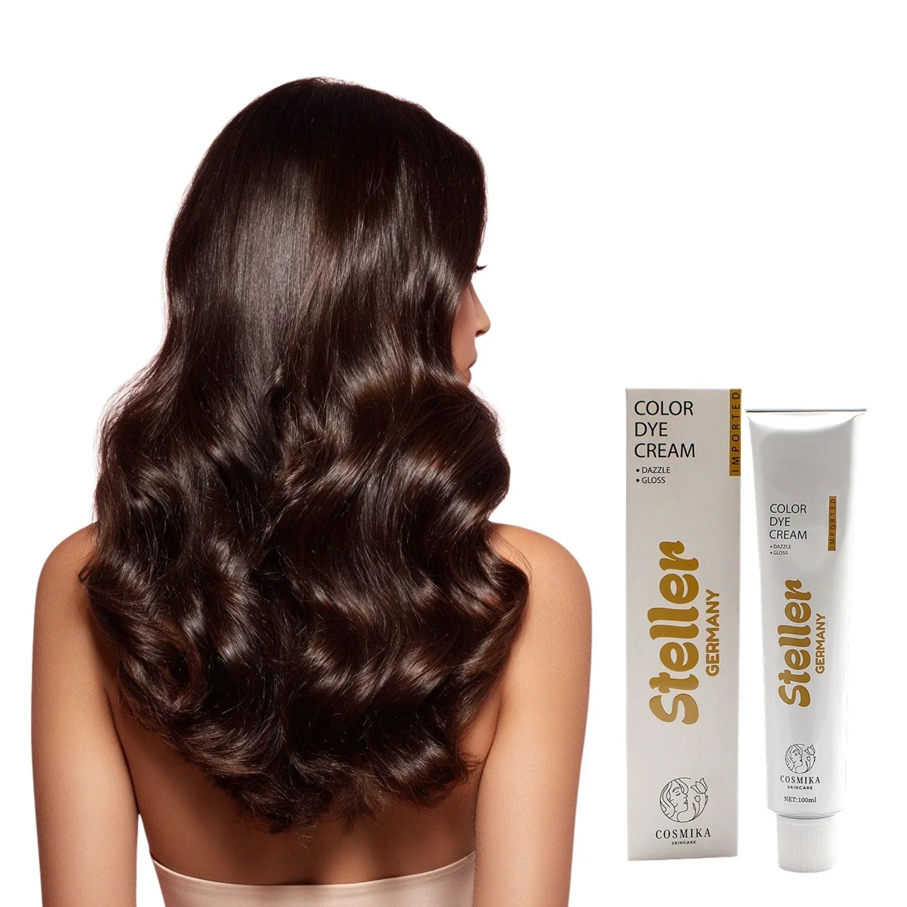 Steller Germany Color Dye Cream - 6/0 Intense Inaturals - 100ml - Rumaisas