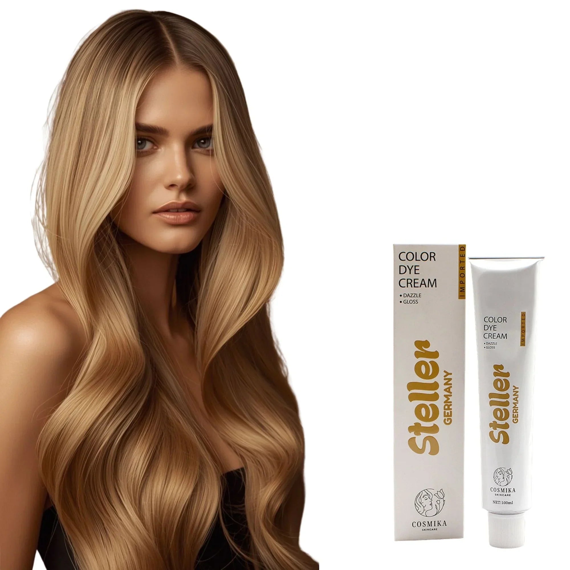 Steller Germany Color Dye Cream - 8 - Naturals Natural - 100ml - Rumaisas