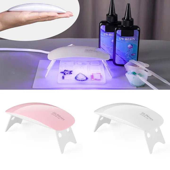 SUNmini Portable 6W Mini UV Lamp, Resin 6 LED Curing Light USB Charge - Rumaisas