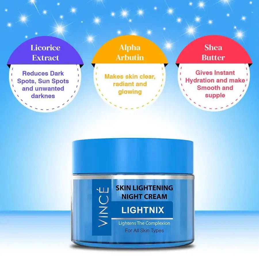 Vince Skin Lightening Night Cream - 50ml - Rumaisas