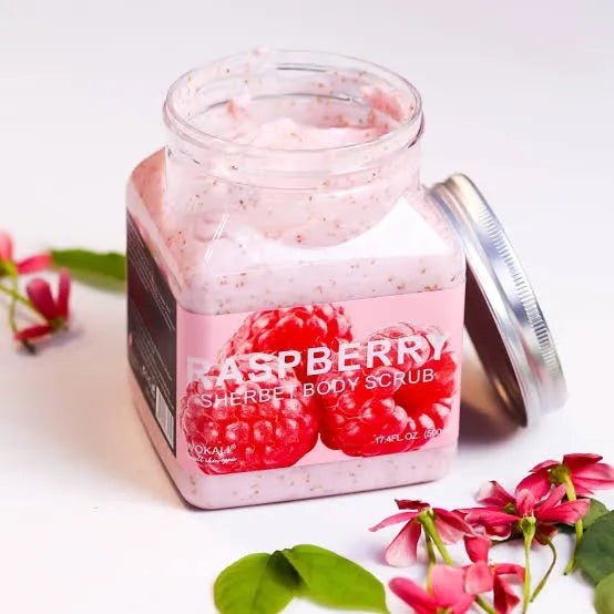 Wokali Raspberry Sherbet Body Scrub - 350ml - Rumaisas