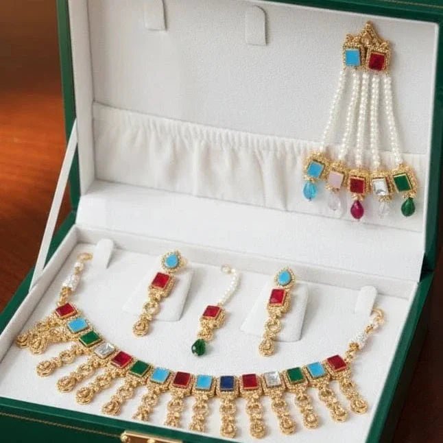 Zircon Necklace Set for Women – AD Super Design Premium Quality - Rumaisas