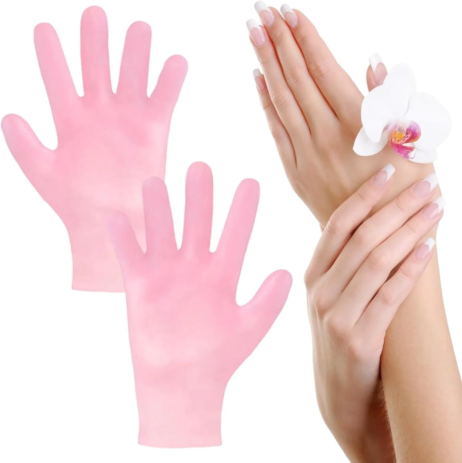 1 Pair Reusable Gel Silicone Hand Gloves - Rumaisas
