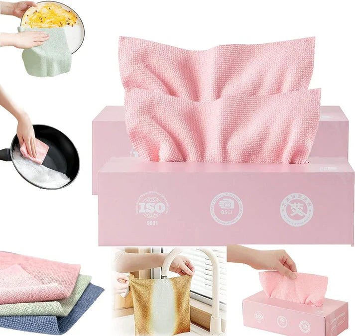 20 pcs Microfiber Cleaning Cloth with Box - Rumaisas