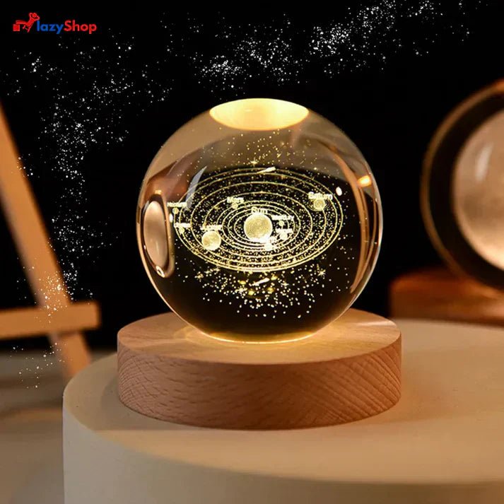 3D Galaxy Crystal Ball Night Light - Rumaisas