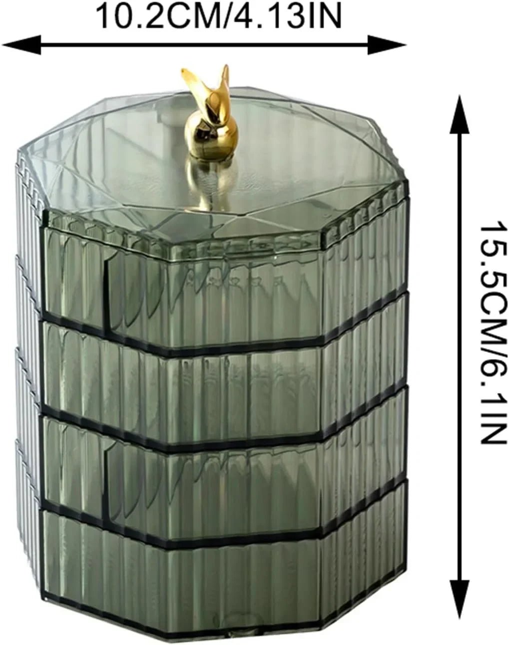 4 - Layer Acrylic Jewelry Box - Rumaisas