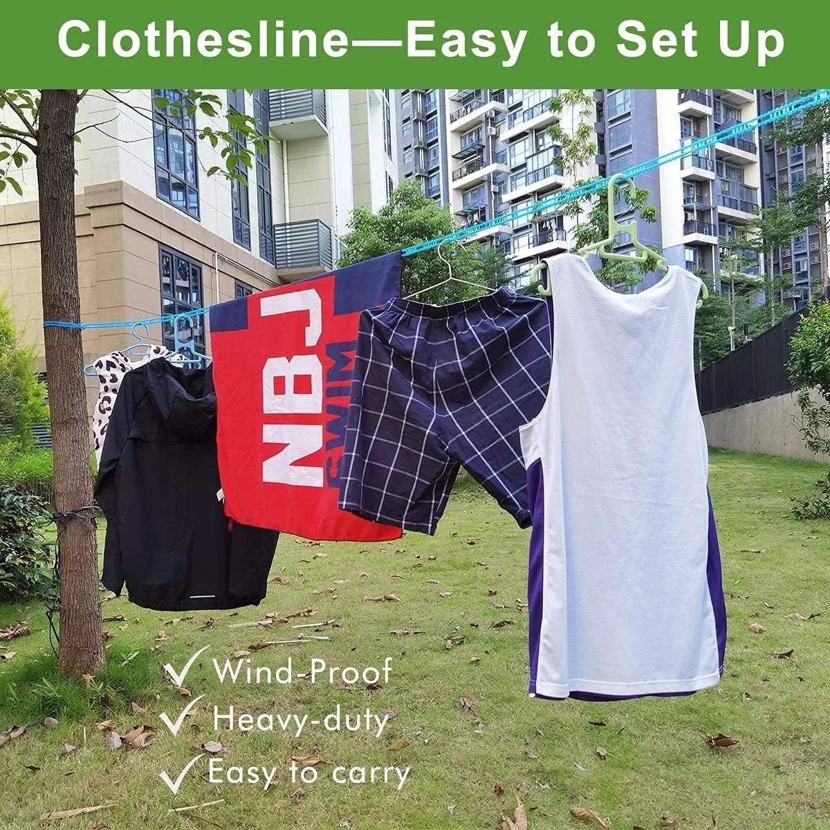 5 Meter Windproof Non Slip Clothesline Rope - Rumaisas