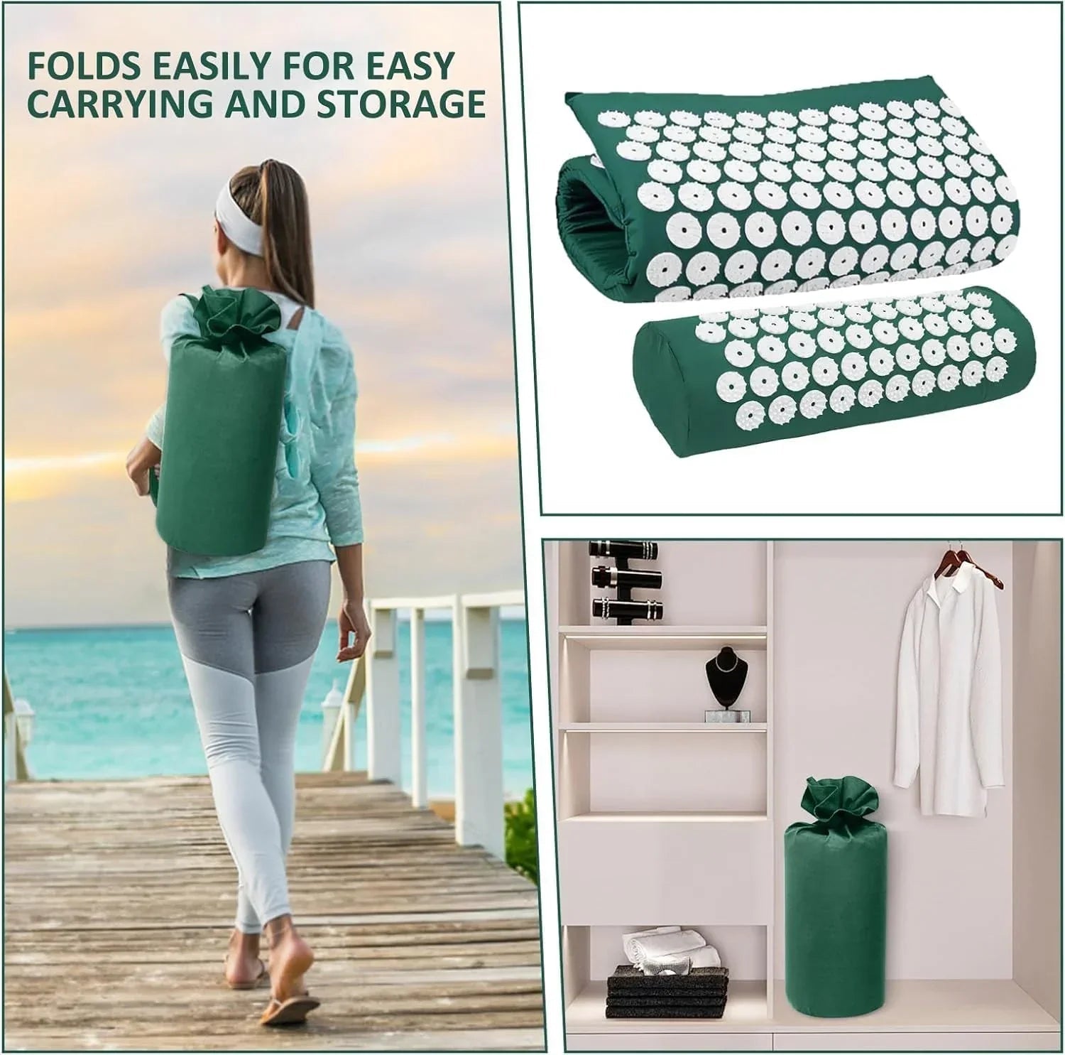 Acupressure Mat and Pillow Set - Rumaisas