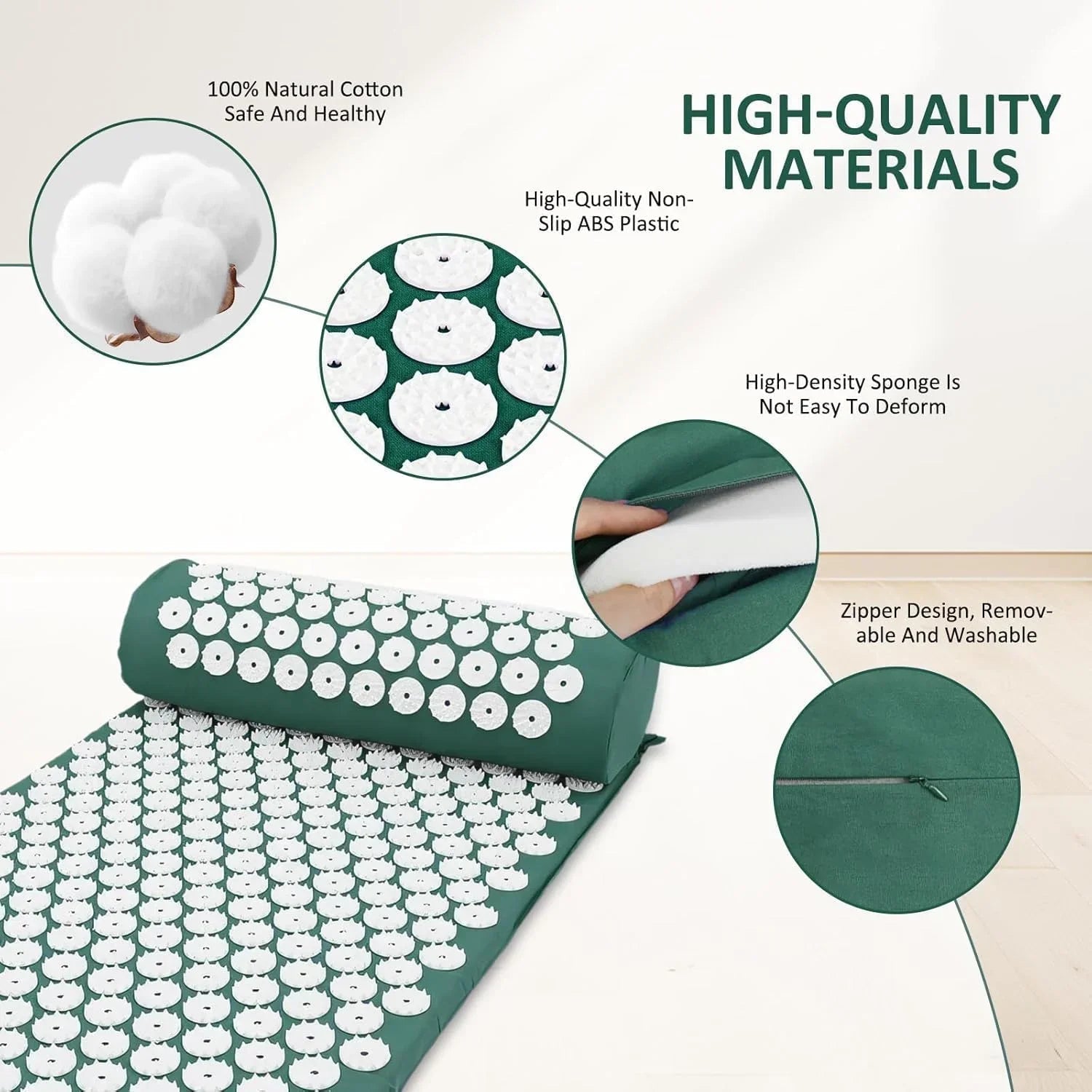 Acupressure Mat and Pillow Set - Rumaisas