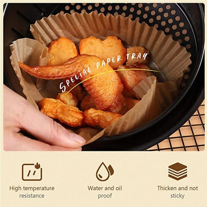 Air Fryer Baking Paper - 50Pcs - Rumaisas
