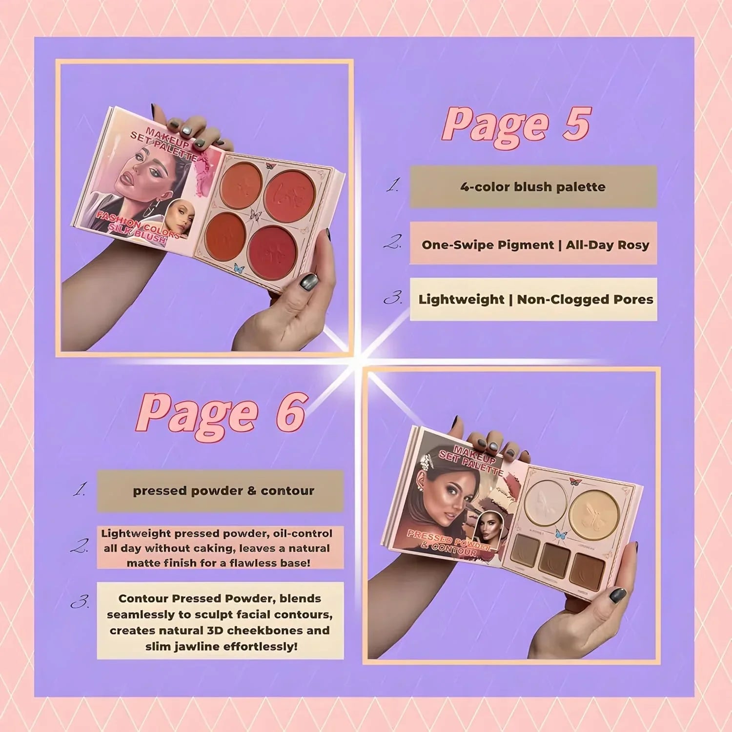 All in One 7 Pages Makeup Book - Rumaisas