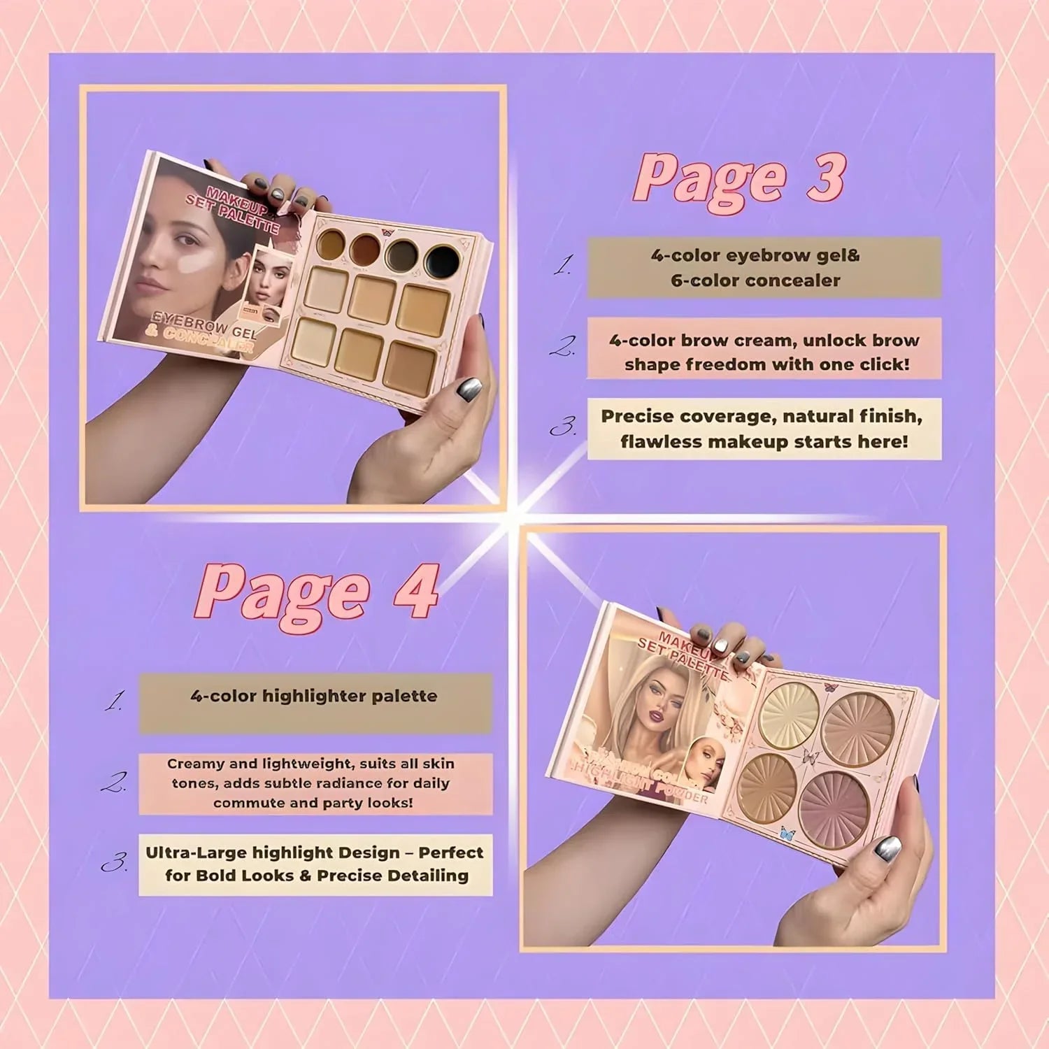 All in One 7 Pages Makeup Book - Rumaisas
