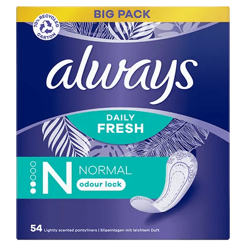 Always Daily Fresh Normal - 54Pcs - Rumaisas