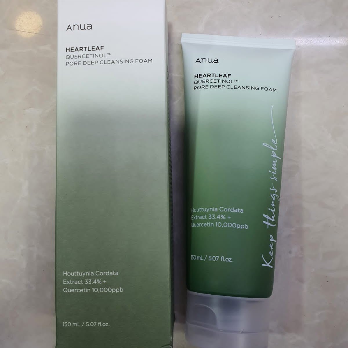 Anua Heartleaf Quercetinol Pore Deep Cleansing Foam - 150ml - Rumaisas