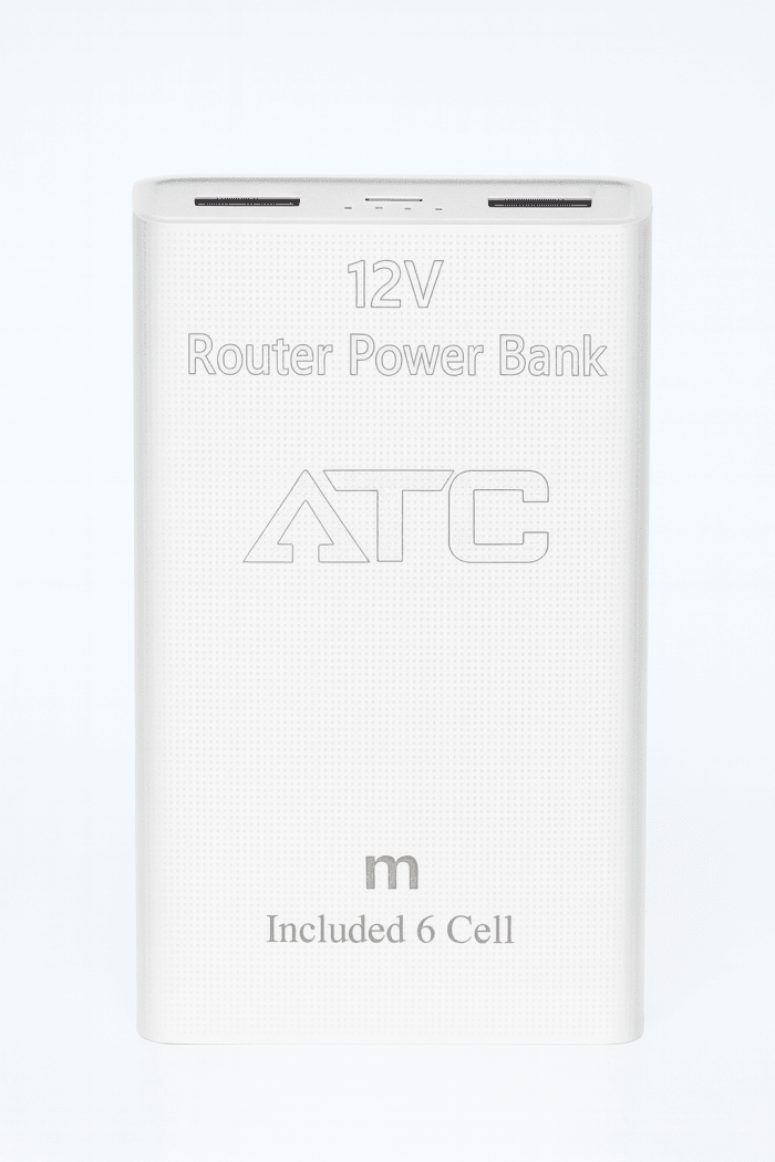ATC 12V Router Power Bank (20000mAh) – Backup Battery for Wi - Fi Routers, Cameras & DVRs - Rumaisas