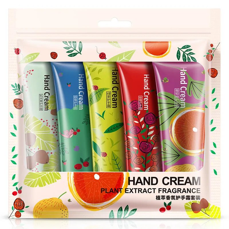 Bioaqua Plant Fragrance Moisturizing Hand Cream Set - Pack of 5 - Rumaisas