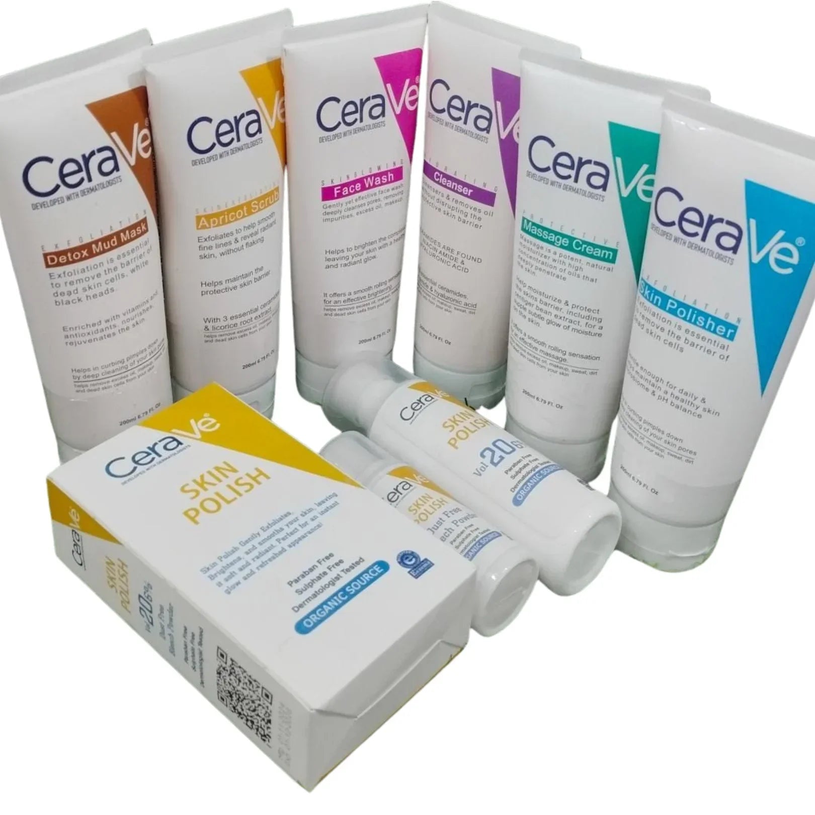 Cerave Full Facial Set with Skin Polish - Rumaisas