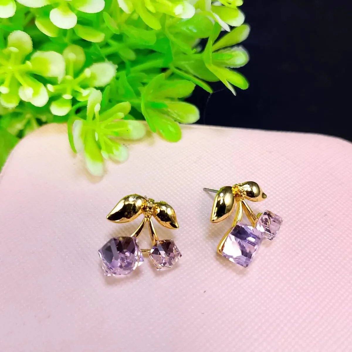 Crystal Stone Design Earrings - Rumaisas