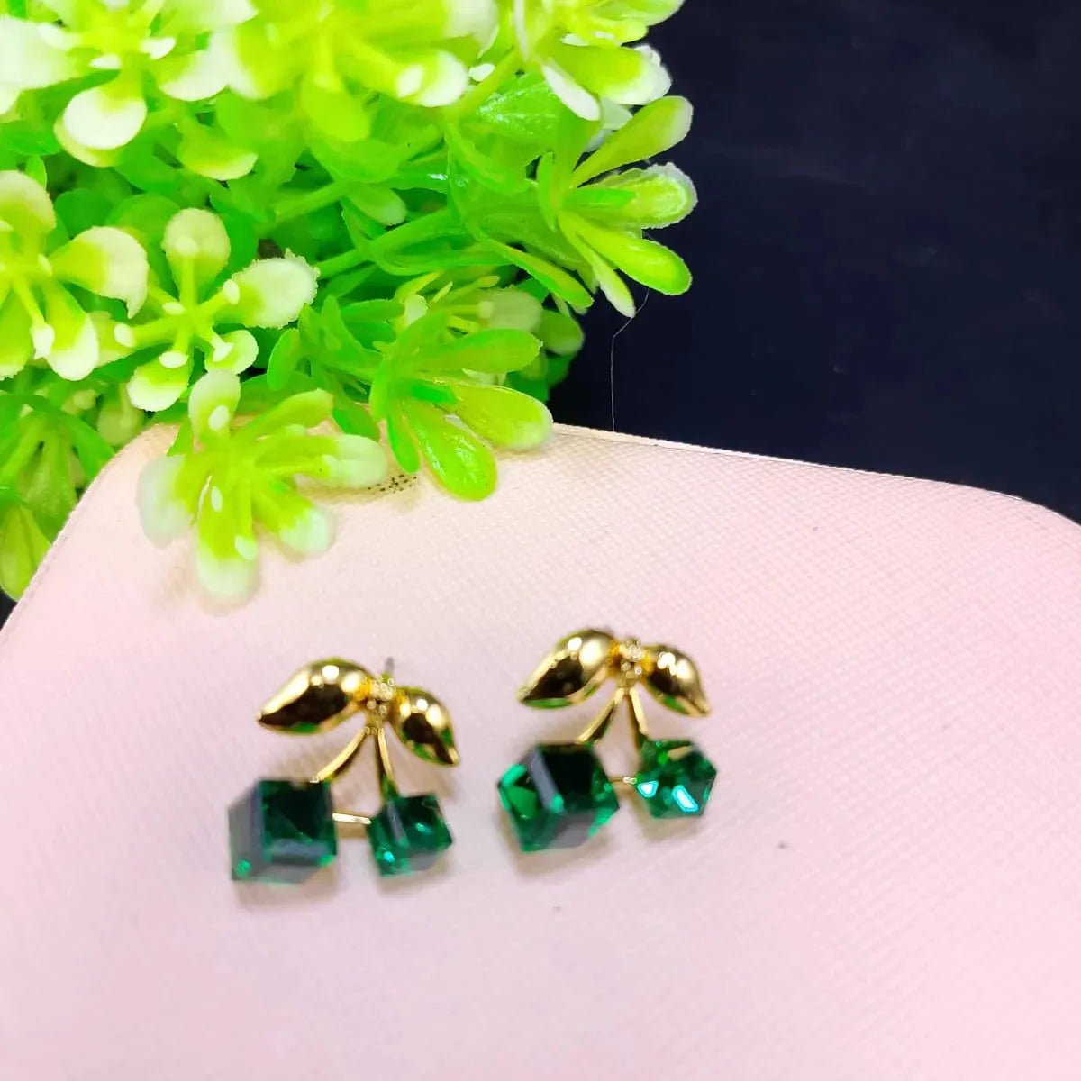 Crystal Stone Design Earrings - Rumaisas