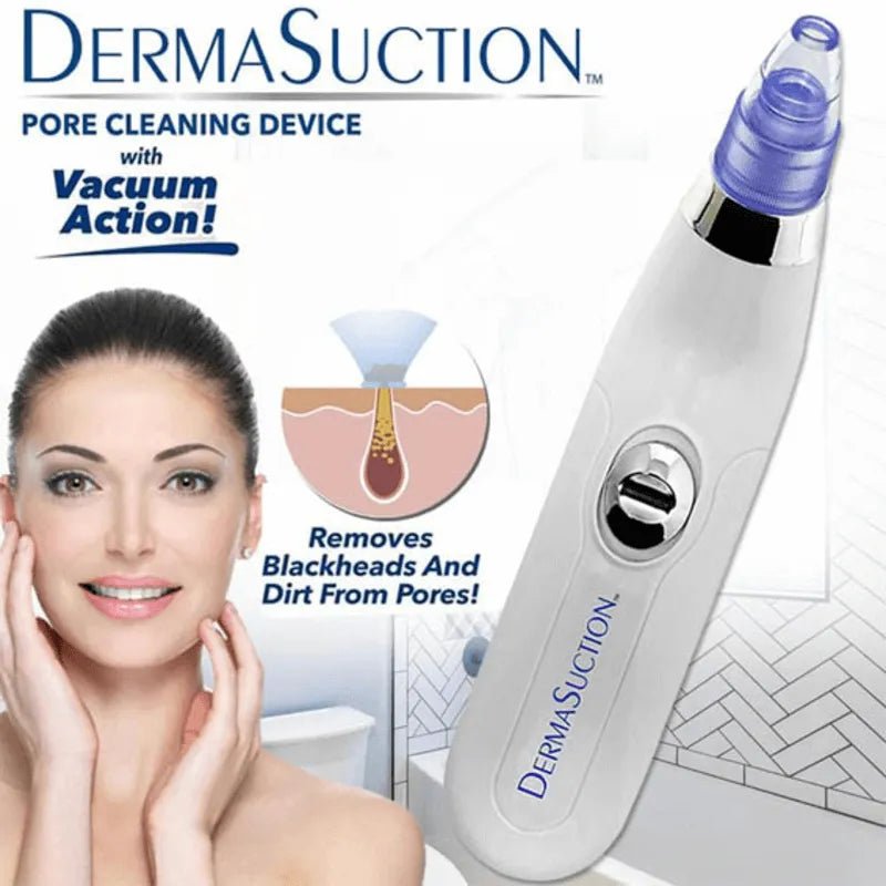 DermaSuction Cell Operated Blackhead Remover with 4 Suction Heads - Rumaisas