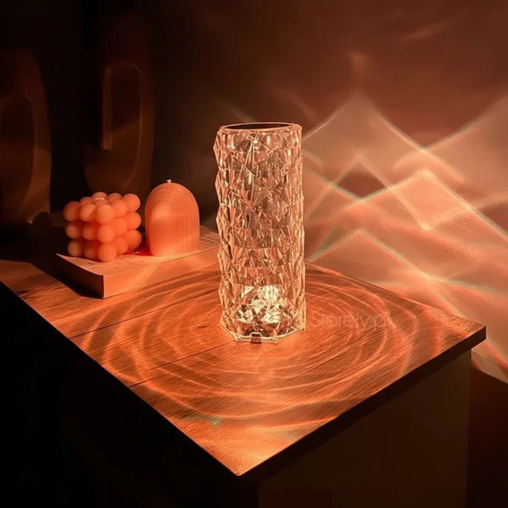 Diamond Rose Crystal Lamp 16 Color Changing with remote - Rumaisas