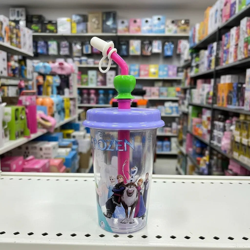 Disney Cartoon themed tumbler with a straw - Rumaisas