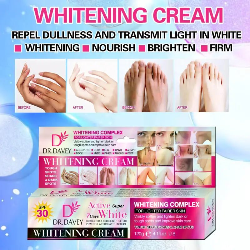 Dr Davey Active Super Private Parts Whitening Cream - 120g - Rumaisas